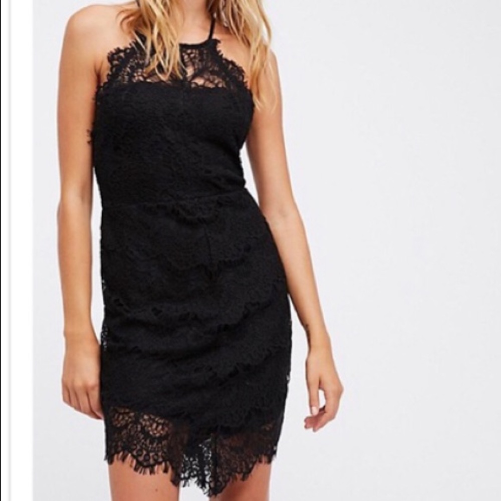Free People Lace Mini Dress
